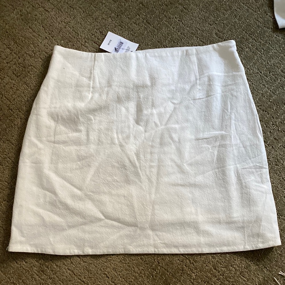 White skirt